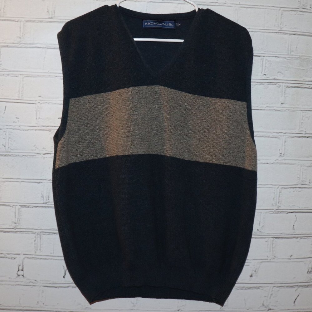 ⛳ Nicklaus Men’s Sweater Vest · Size XL · Navy & Gray